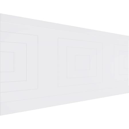 Ekena Millwork 44"H x 94 1/2"W Mid Century Modern PVC Wainscot Paneling Kit WPK44X94MCM